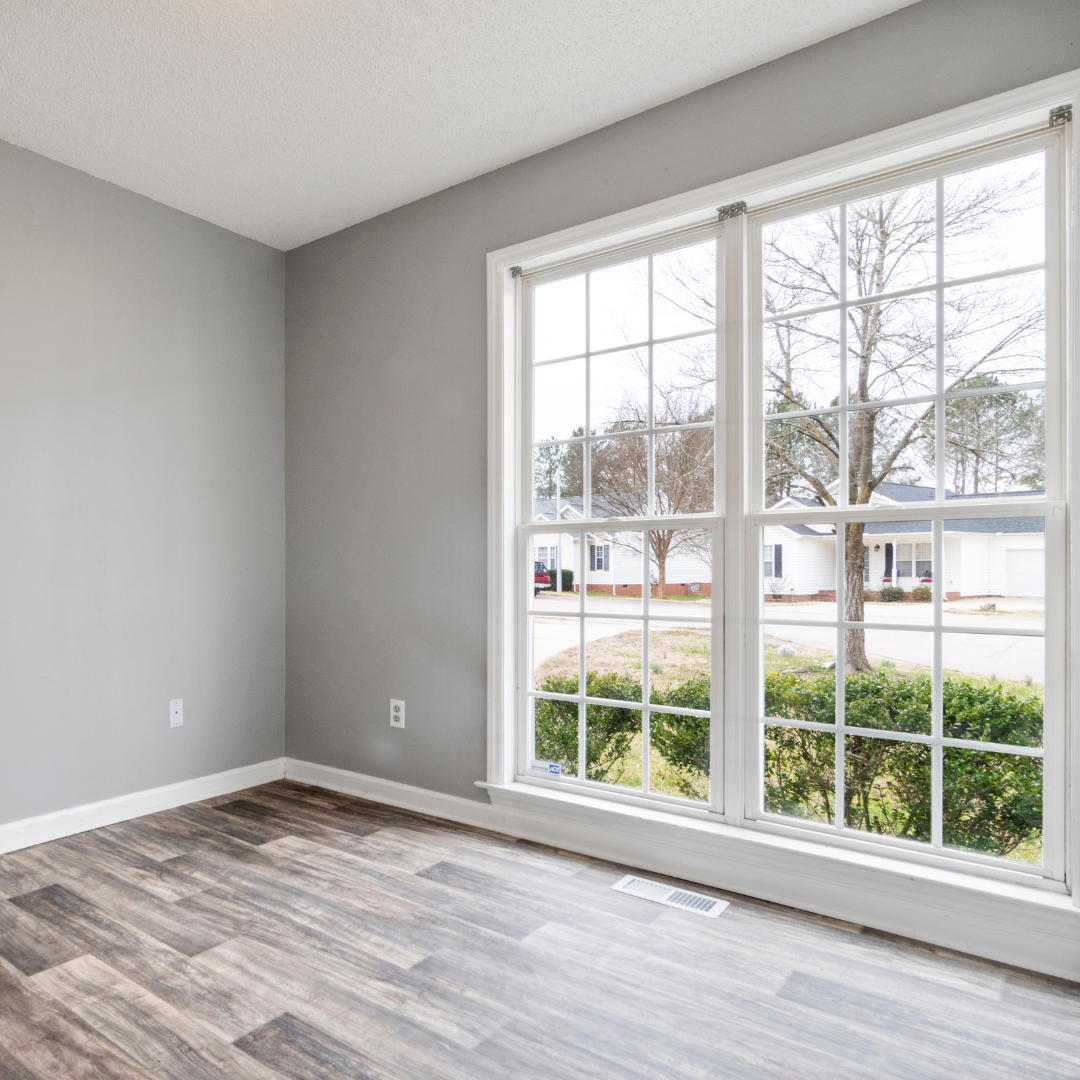 Sparkling clean residential window